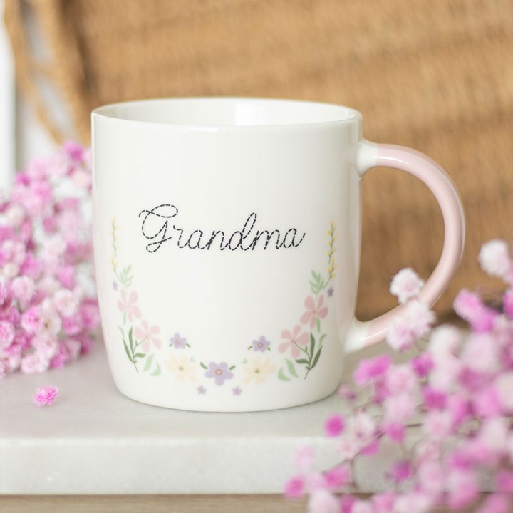 Grandma Pastel Floral Ceramic Mug (18/36)