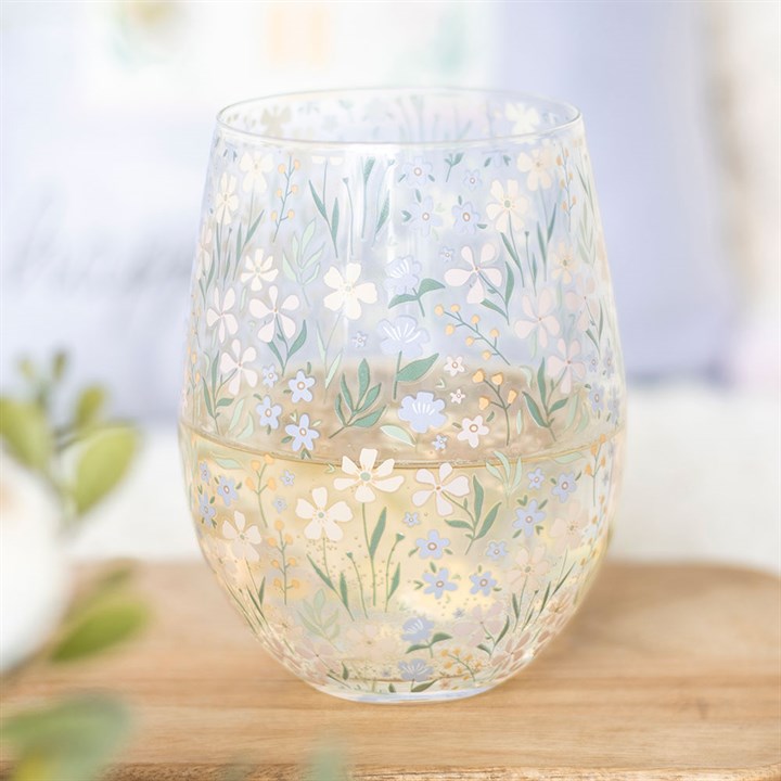 Ditsy Floral Print Stemless Glass (24/48)