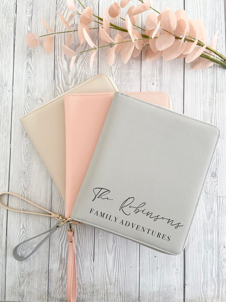 Personalised Travel Folder - Family Adventures - Penny Rose Home and Gifts