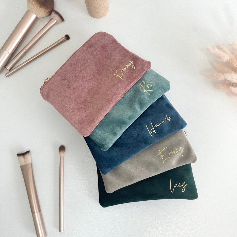 Velvet Makeup Bag