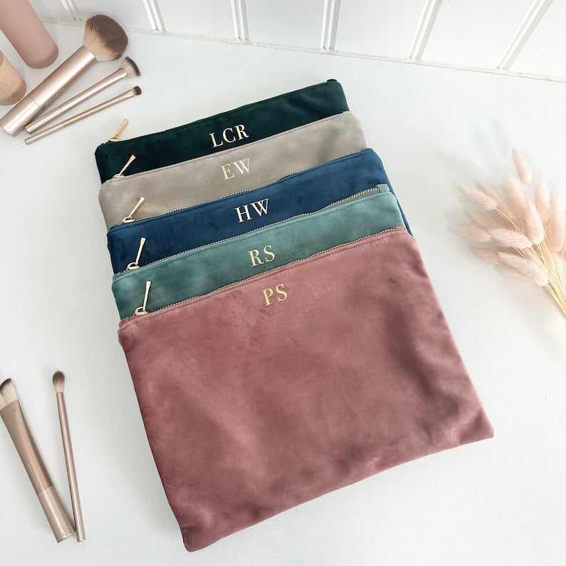 Velvet Makeup Bag