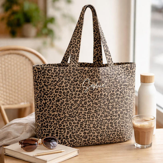 Leopard Print Tote Bag