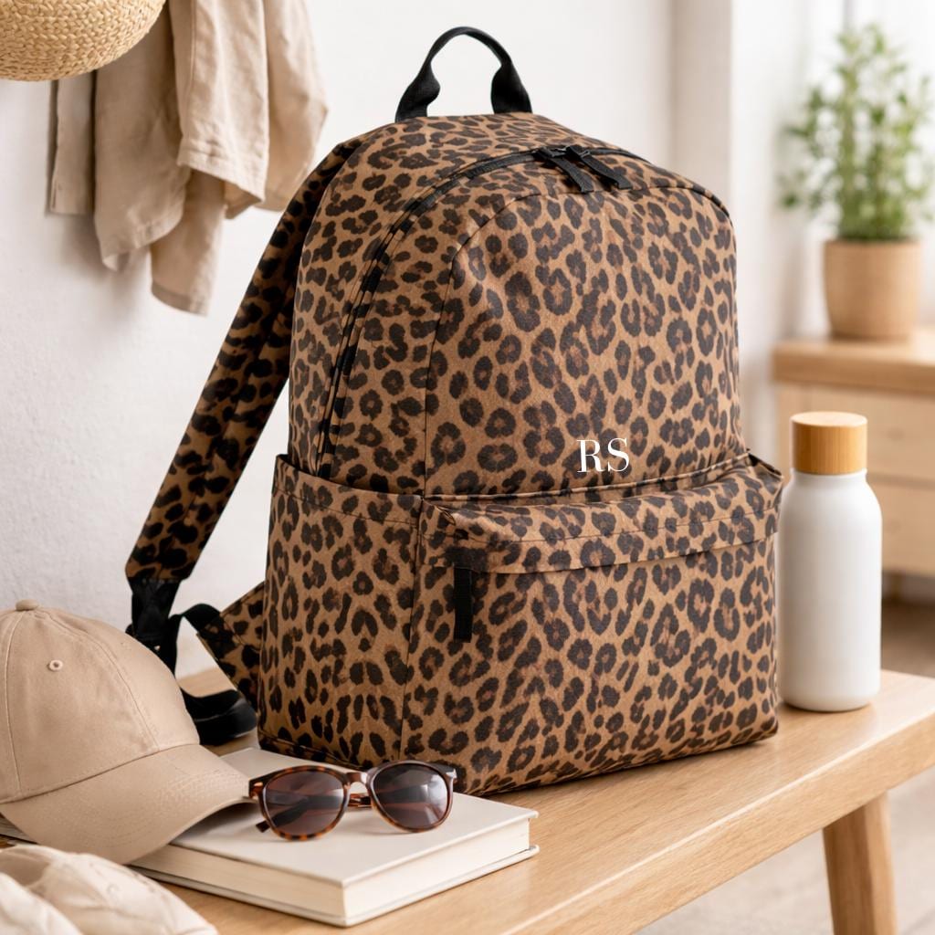 Leopard Print Backpack