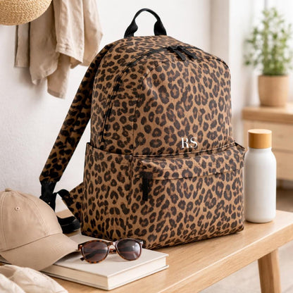 Leopard Print Backpack