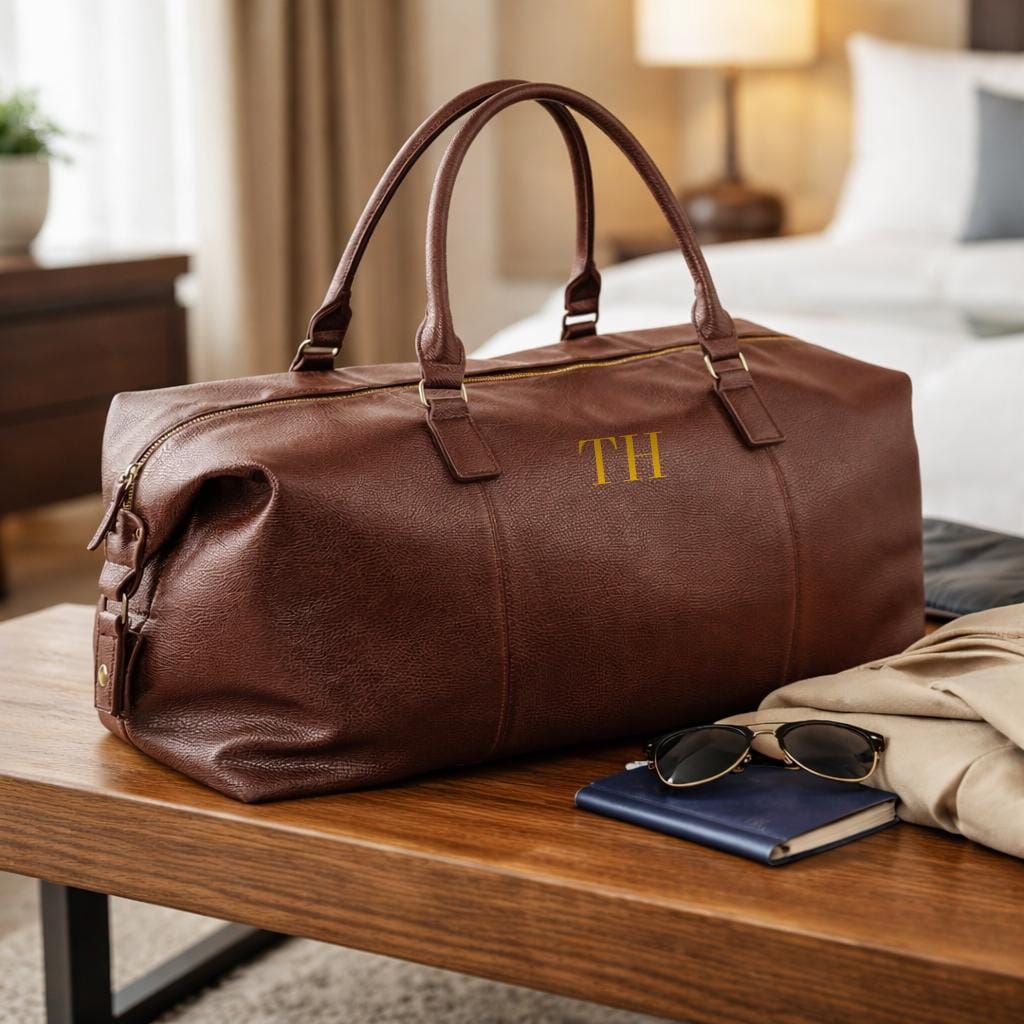 Faux Leather Weekend Bag