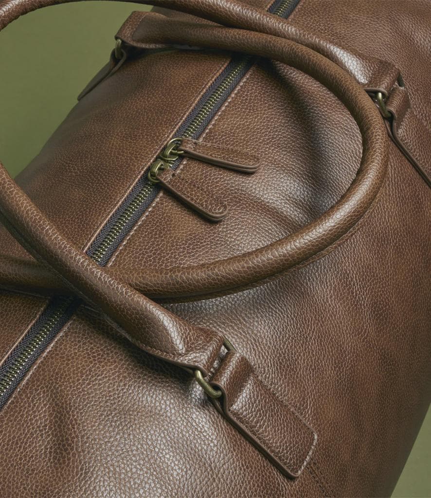 Faux Leather Weekend Bag