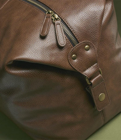 Faux Leather Weekend Bag