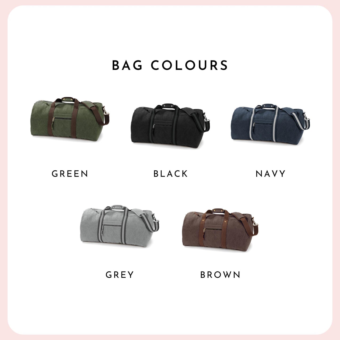 Personalised Holdall Bag
