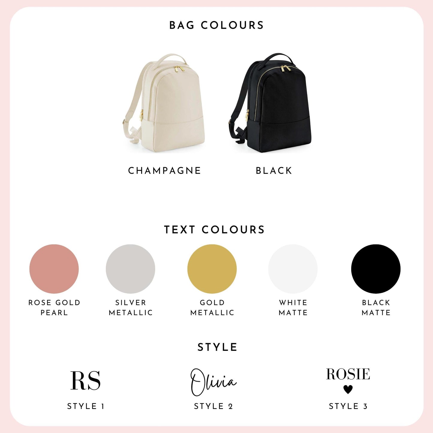 Personalised Backpack