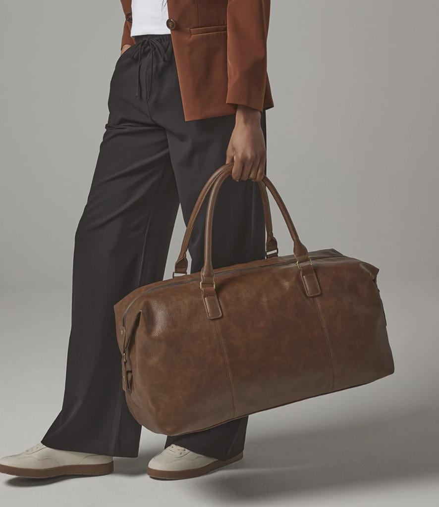 Faux Leather Weekend Bag