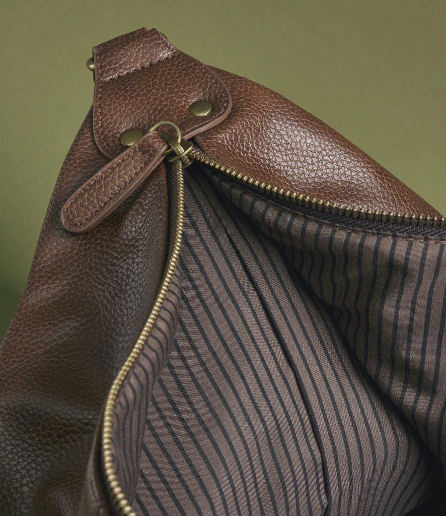 Faux Leather Weekend Bag