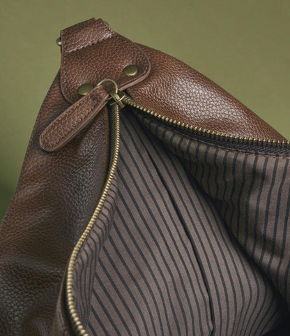Faux Leather Weekend Bag