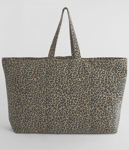 Large Leopard Print Tote Bag