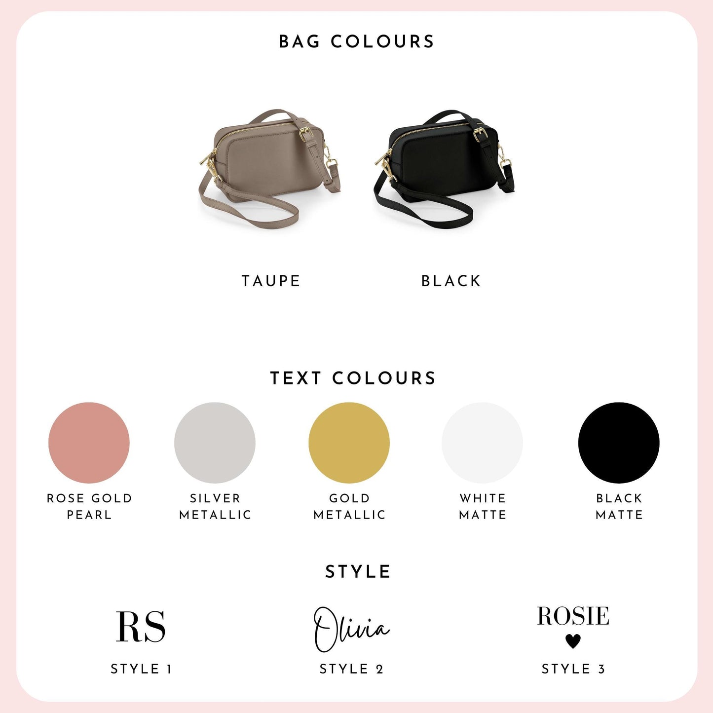 Personalised Crossbody Bag