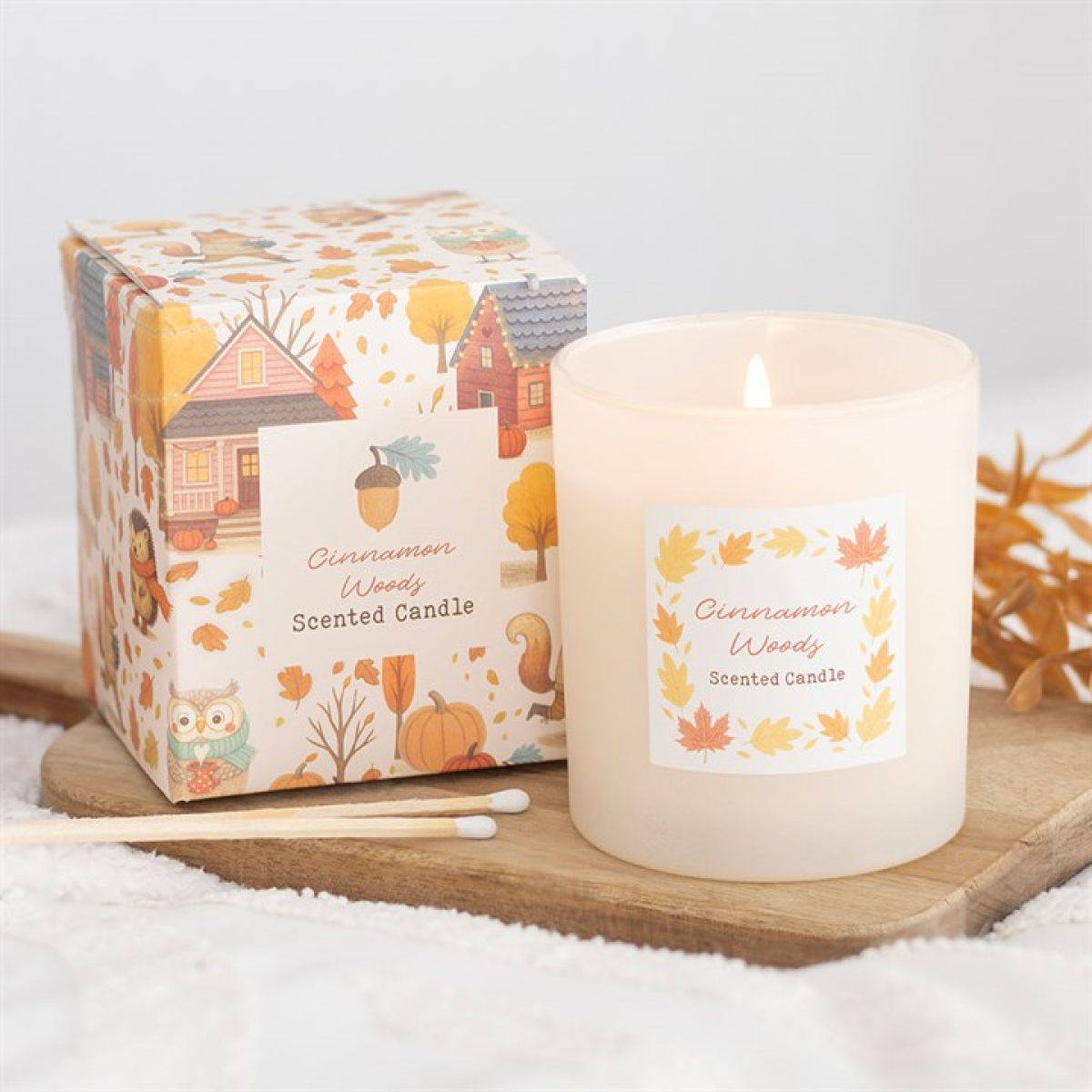 Cinnamon Woods Scented Candle