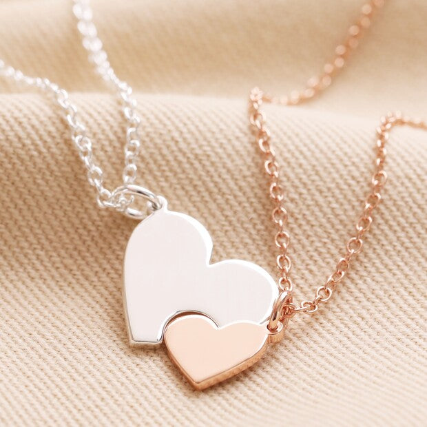 2 heart deals pendant necklace