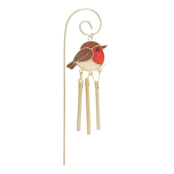 Robin Remembrance Windchime Stake