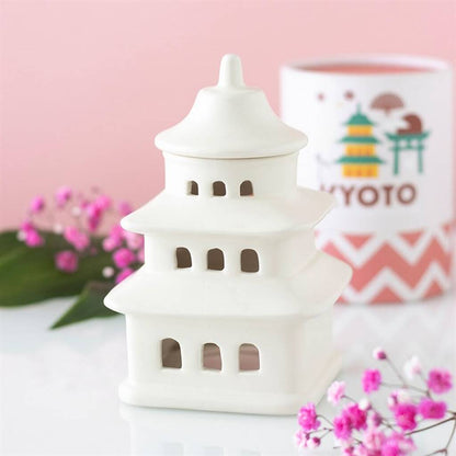 Pagoda Shaped Oil Burner And Wax Warmer