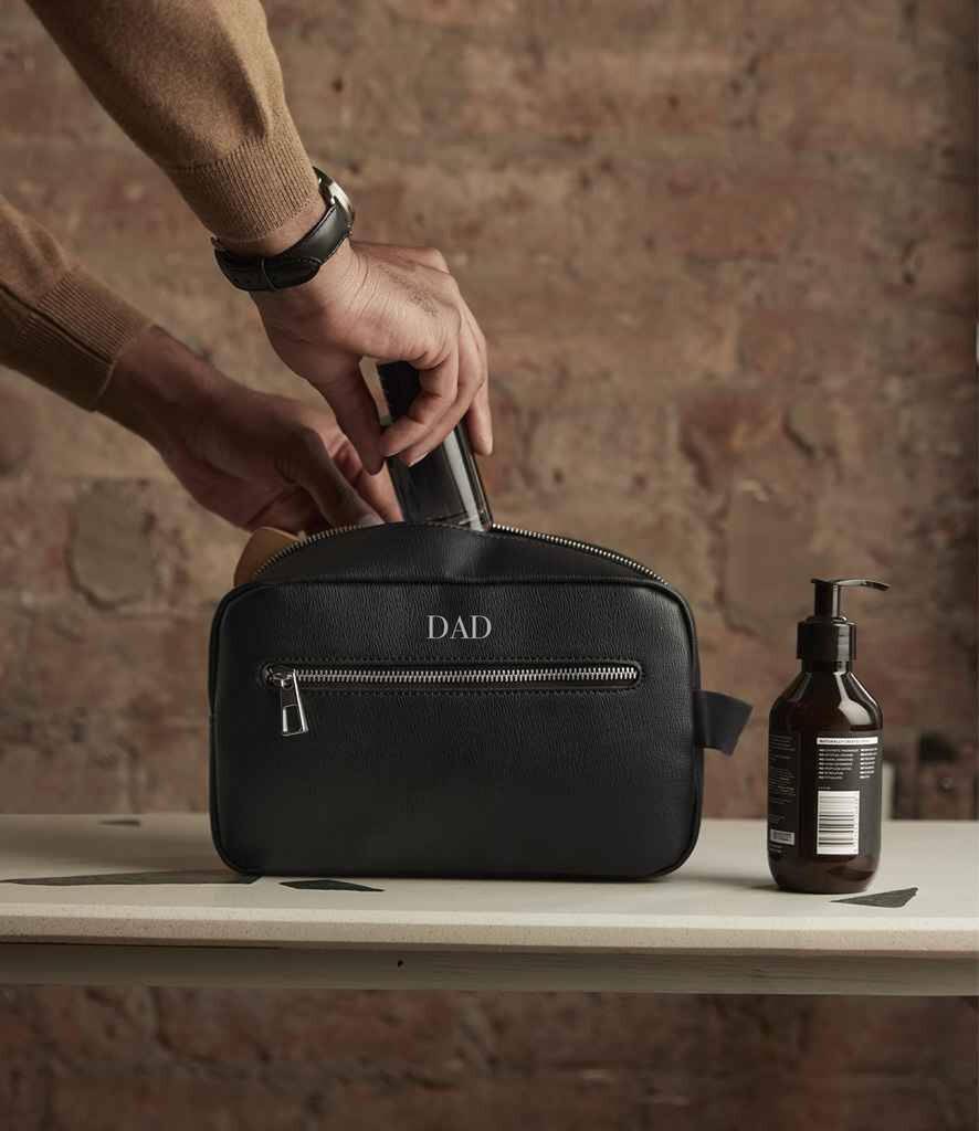 Personalised Mens Luxe Wash Bag