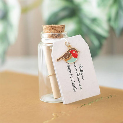 Robin Remembrance Message In A Bottle