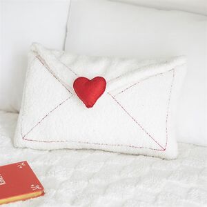 Love Letter Boucle Valentine’s Day Cushion
