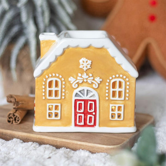 Candy Cane Gingerbread House Incense Cone Holder
