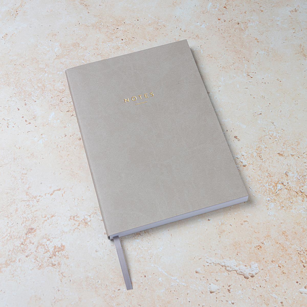 A5 Grey Vegan Leather Notebook - Penny Rose Home and Gifts