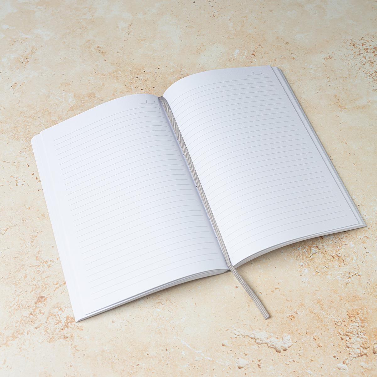A5 Grey Vegan Leather Notebook - Penny Rose Home and Gifts