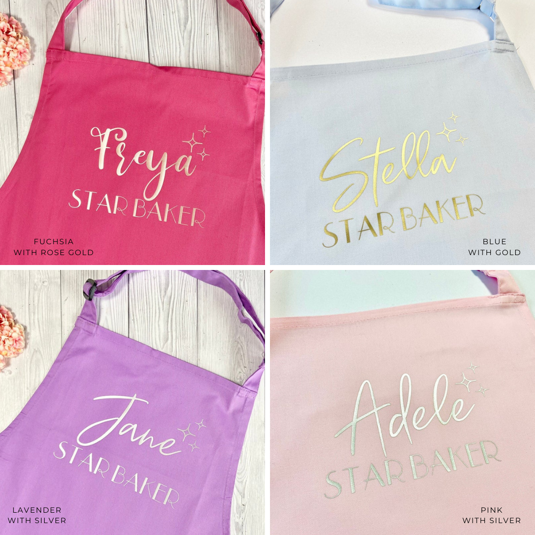 Personalised Star Baker Apron - Penny Rose Home and Gifts