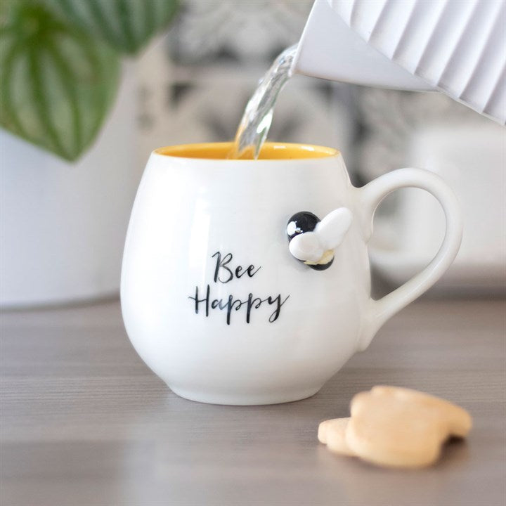 Bee Happy Round 3D Mug - Penny Rose Home and Gifts