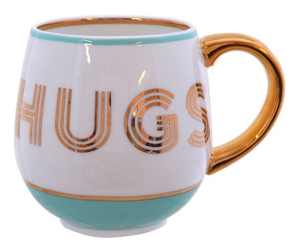 Bombay Duck Mint & Gold HUGS Cosy Mug - Penny Rose Home and Gifts