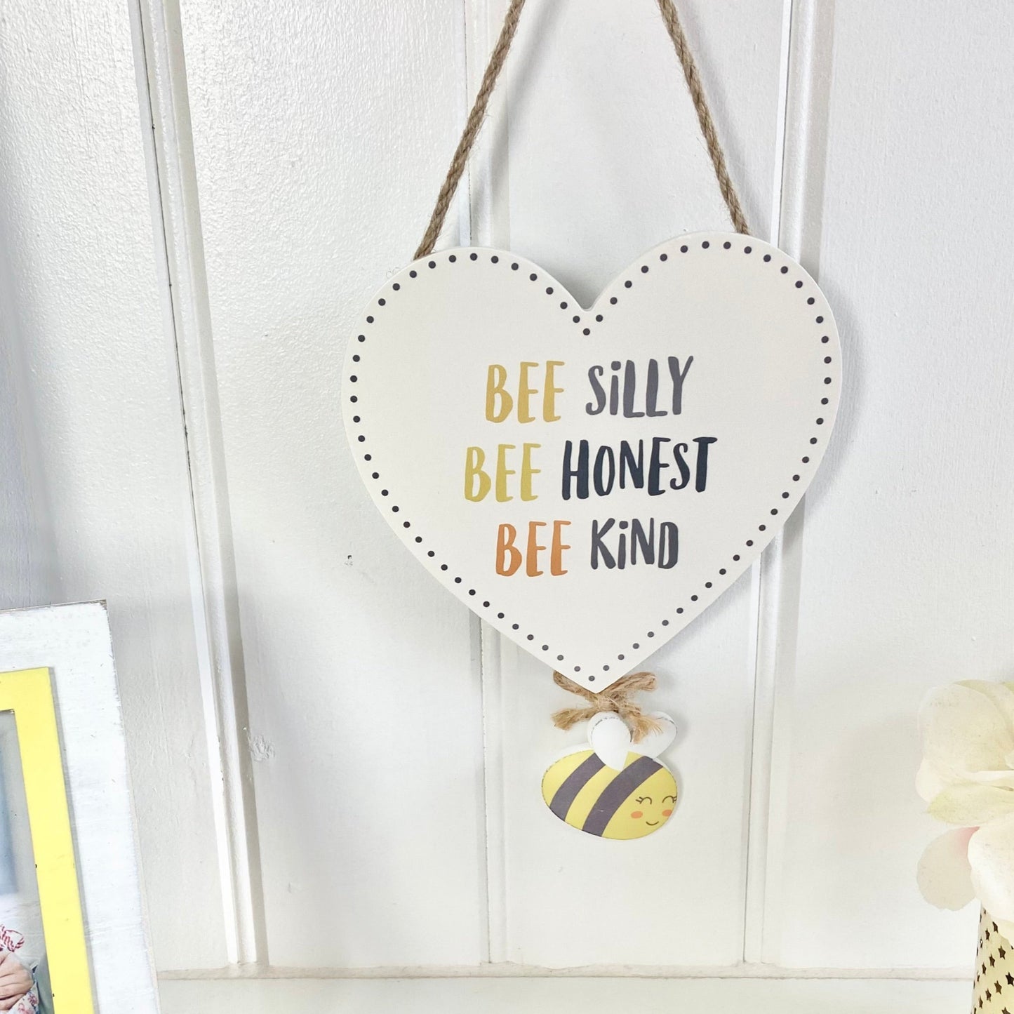 Bee Silly Kind & Honest Hanging Plaque - Penny Rose Home and Gifts