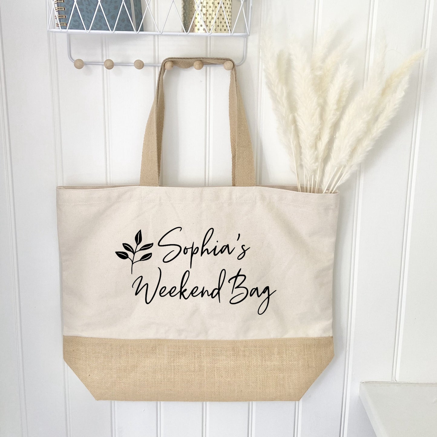 Personalised Weekend Organic Tote Bag - Penny Rose Home and Gifts