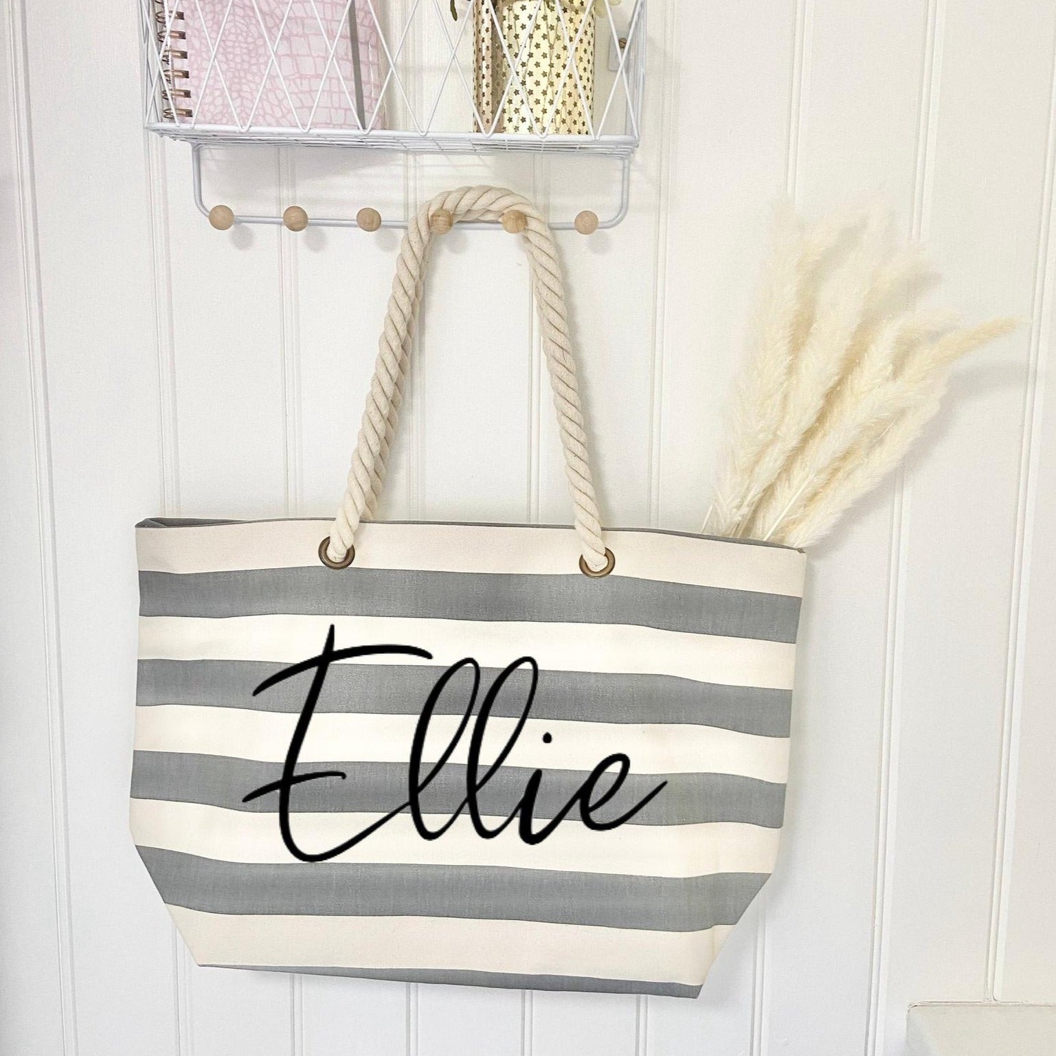 Personalised Striped Beach Bag - Penny Rose Home and Gifts