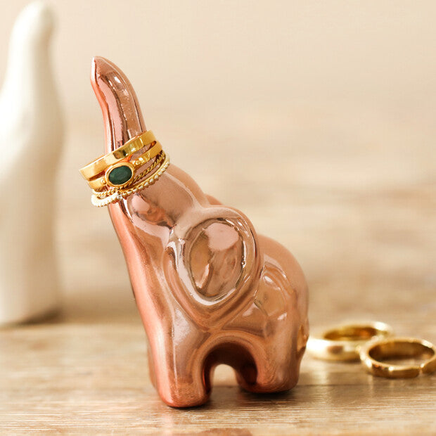 Elephant Ring Holder - Copper - Penny Rose Home and Gifts