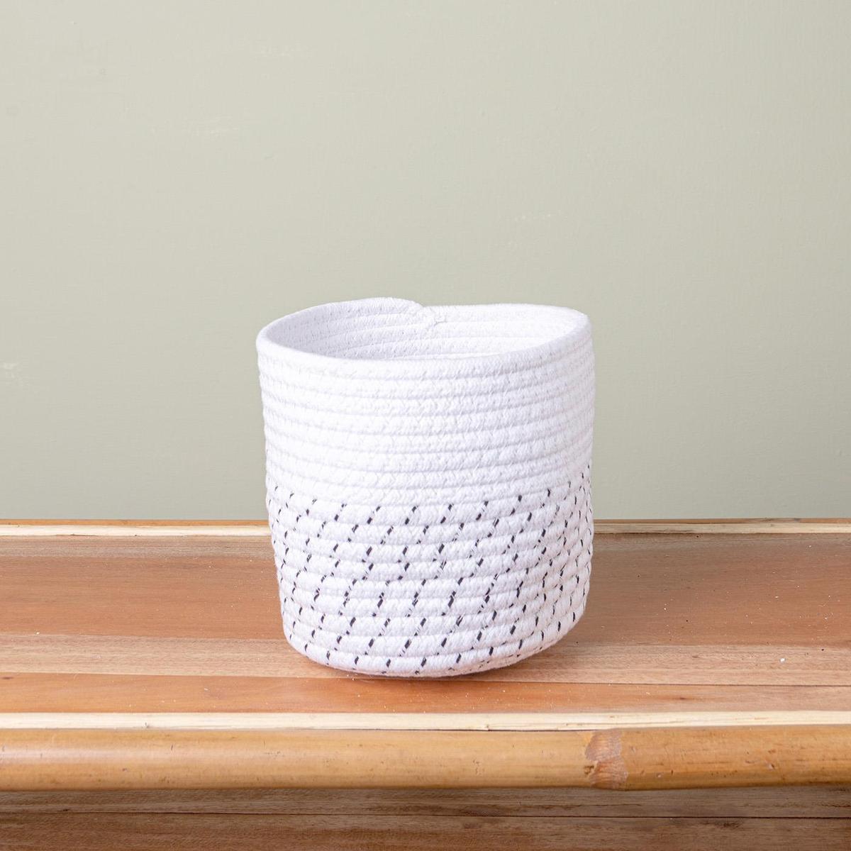 White Rope Basket - Penny Rose Home and Gifts