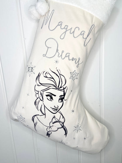 Disney Frozen Elsa Velveteen Stocking