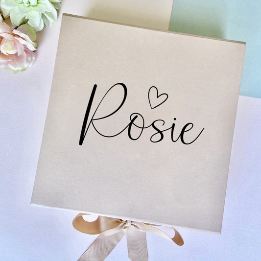 Personalised Gift Box with Heart - Penny Rose Home and Gifts