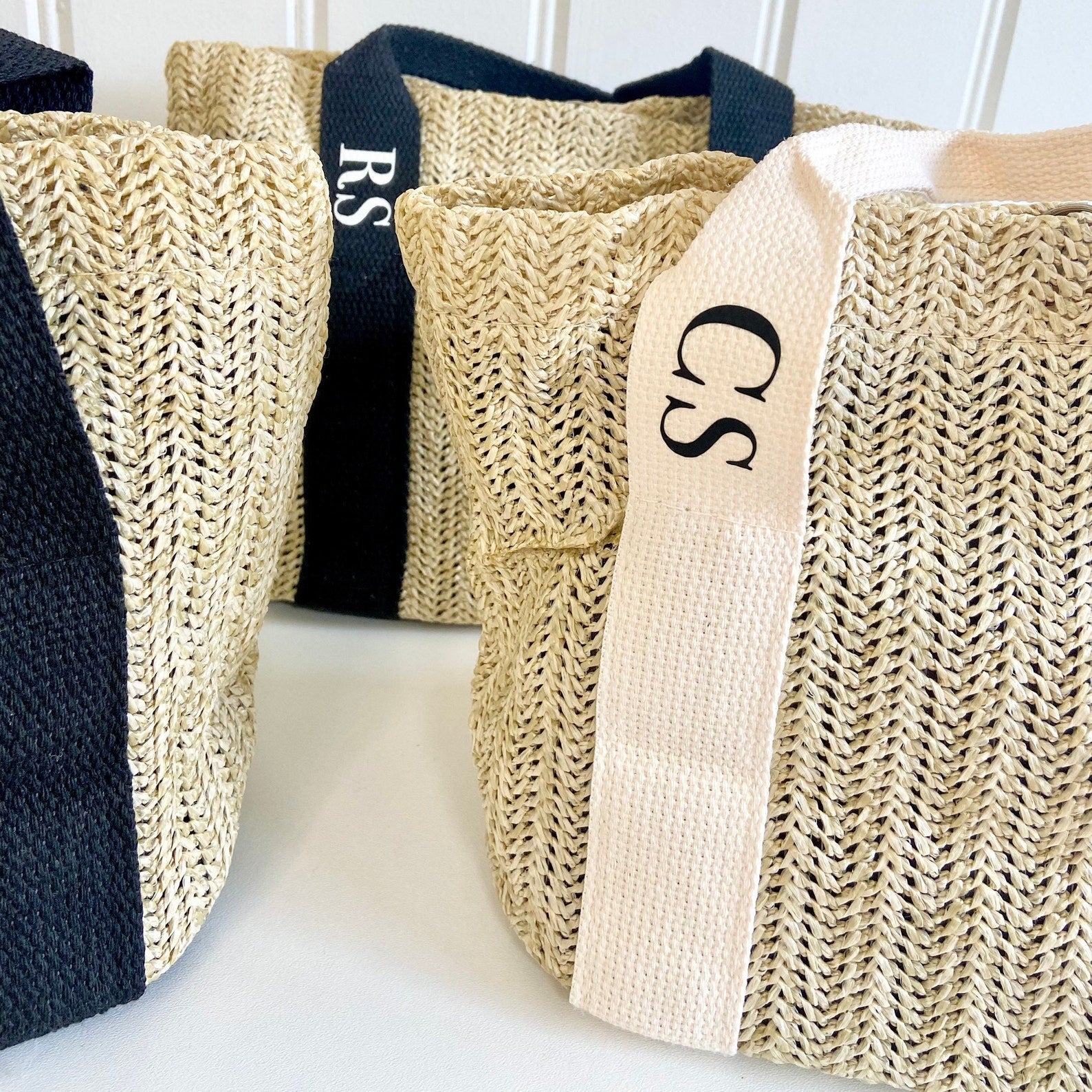 Straw cheap gift bags